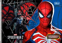 CADERNO CARTOGRAFIA CAPA DURA ESPIRAL TILIBRA SPIDE M GAME 80F