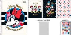 CADERNO CAPA DURA UNIVERSITÁRIO TILIBRA MINNIE FIT 1M 80F