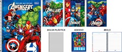 CADERNO CAPA DURA UNIVERSITÁRIO TILIBRA AVENGERS FIT 1M 80F
