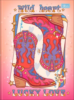 CADERNO CAPA DURA COSTURADO UNIVERSITÁRIO TILIBRA WEST GIRL 80F
