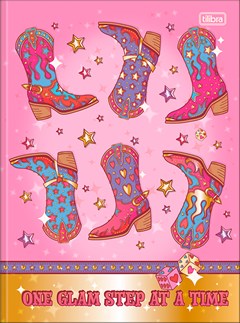 CADERNO CAPA DURA COSTURADO UNIVERSITÁRIO TILIBRA WEST GIRL 80F