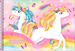 CADERNO CARTOGRAFIA CAPA DURA ESPIRAL TILIBRA BLINK 80F