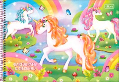 CADERNO CARTOGRAFIA CAPA DURA ESPIRAL TILIBRA BLINK 80F