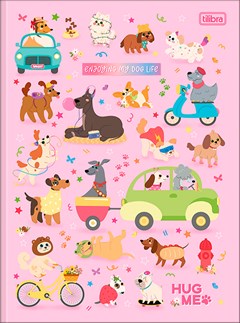 CADERNO CAPA DURA COSTURADO UNIVERSITÁRIO TILIBRA HUG ME 80F
