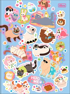CADERNO CAPA DURA COSTURADO UNIVERSITÁRIO TILIBRA HUG ME 80F