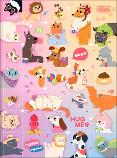 CADERNO CAPA DURA COSTURADO UNIVERSITÁRIO TILIBRA HUG ME 80F