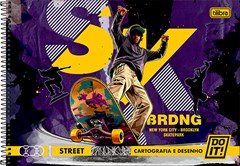 CADERNO CARTOGRAFIA CAPA DURA ESPIRAL TILIBRA DO IT! 80F