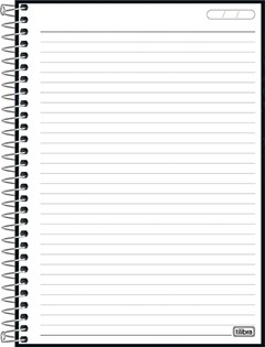 CADERNO CAPA DURA TILIBRA ESPIRAL 1/4 LUNIX 80F