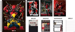 CADERNO CAPA DURA UNIVERSITARIO SÃO DOMINGOS DEADPOOL 15M 240F