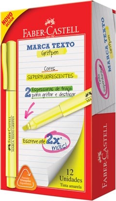 MARCA TEXTO FABER CASTELL AMARELO