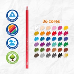LAPIS COR 36 COR TRIS MEGA SOFT