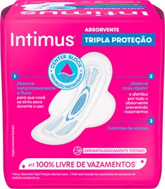 ABSORVENTE INTIMUS GEL SECA COM ABAS 8UN
