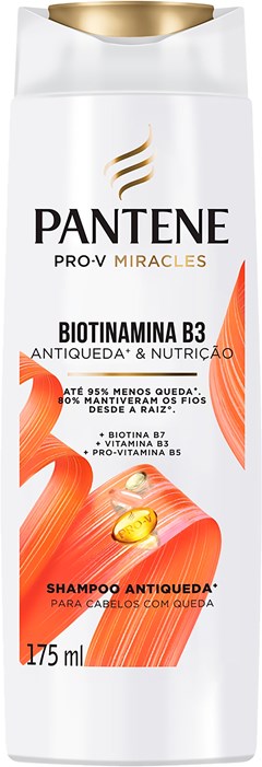 SHAMPOO PANTENE 175ML ANTQUEDA B3 BIOTINAMINA