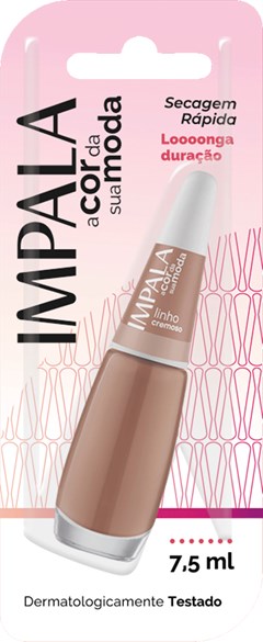 ESMALTE IMPALA BLISTER CREMOSO COR MODA LINHO
