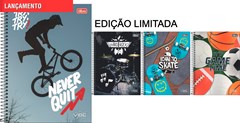 CADERNO CAPA DURA UNIVERSITARIO TILIBRA VIBE MASCULINO 10MATERIAS 160FOLHAS