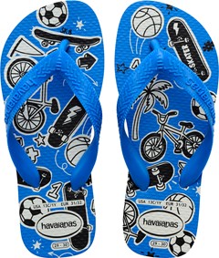 SANDÁLIA HAVAIANAS KIDS ATHLETIC BCO/AZUL 29/30