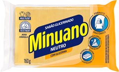 SABÃO PEDAÇO MINUANO 160G GLICERINADO NEUTRO UNITÁRIO