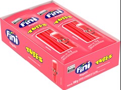 BALA GELATINA FINI 15G TUBES MORANGO CB
