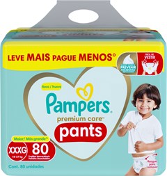 FRALDA PAMPERS PREMIUM CARE PANTS HIPPER XXXG