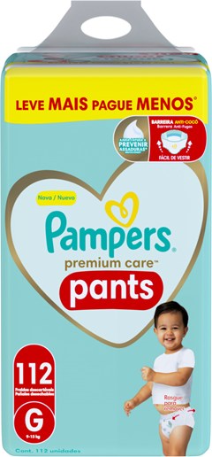 FRALDA PAMPERS PREMIUM CARE PANTS HIPPER G