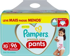 FRALDA PAMPERS PREMIUM CARE PANTS HIPPER XG