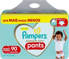 FRALDA PAMPERS PREMIUM CARE PANTS HIPPER XXG