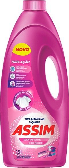 TIRA MANCHAS ASSIM 1,5LT ROUPA COLORIDA