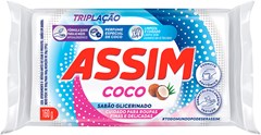 SABÃO PEDAÇO ASSIM 160G COCO UNITÁRIO