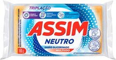 SABÃO PEDAÇO ASSIM 160G NEUTRO UNITÁRIO