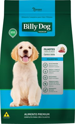 RAÇÃO CÃO BILLY DOG PREMIUM FILHOTE 1KG