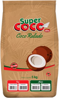 COCO RALADO SUPERCOCO 5KG DESIDRATADO FINO