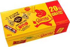BOMBOM CAIXA GAROTO SORT 250G 20% GRATIS