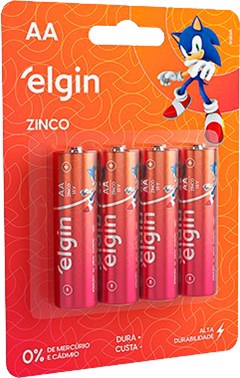 PILHA ELGIN ZINCO AA PEQUENA BLISTER