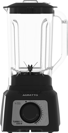 LIQUIDIFICADOR AGRATTO TURBO 15 VELOCIDADES PRETO 3,2 LITROS 1200 WATTS 220 VOLTS