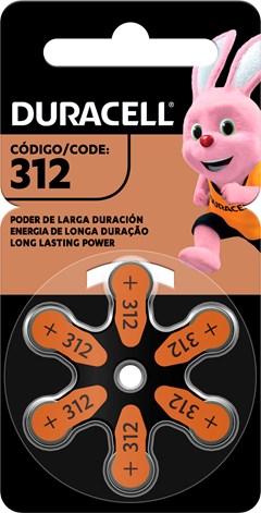 PILHA DURACELL AUDITIVA 312 BLISTER