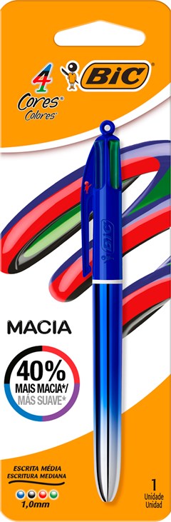 CANETA BIC CORES GEL AZUL