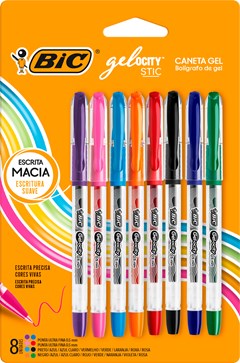 CANETA BIC GELOCITY STIC 8 CORES