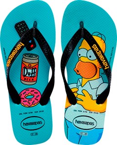 SANDÁLIA HAVAIANAS SIMPSONS AZUL/PRETO 45/46