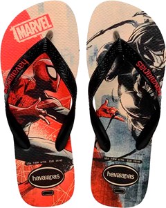 SANDÁLIA HAVAIANAS TOP MARVEL BEGE PALHA/PRETO 45/46