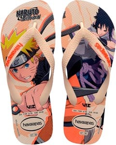 SANDÁLIA HAVAIANAS TOP NARUTO AREIA/AREIA 43/44