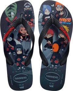 SANDÁLIA HAVAIANAS TOP NARUTO GRAFITE CINZA 39/40