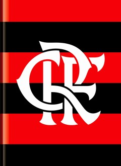 CADERNO CAPA DURA COSTURADO UNIVERSITARIO FLAMENGO 80FLS