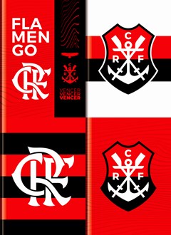CADERNO CAPA DURA COSTURADO UNIVERSITARIO FLAMENGO 80FLS