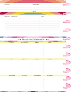 CADERNO CAPA DURA UNIVERSITARIO KIT DISC FASHION 10M 160F