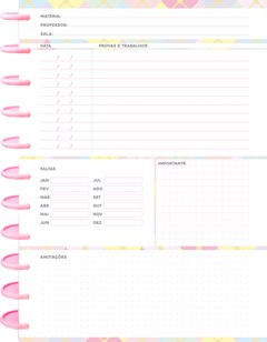 CADERNO CAPA DURA UNIVERSITARIO KIT DISC FASHION 10M 160F