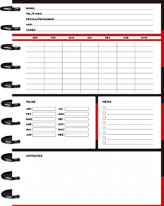 CADERNO CAPA DURA UNIVERSITARIO KIT DISC FLAMENGO PT 10M 160F