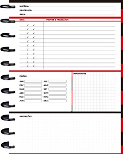 CADERNO CAPA DURA UNIVERSITARIO KIT DISC FLAMENGO PT 10M 160F