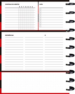 CADERNO CAPA DURA UNIVERSITARIO KIT DISC FLAMENGO PT/VM 10M 160F