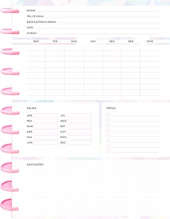 CADERNO CAPA DURA UNIVERSITARIO KIT DISC LIGTH 10M 160F