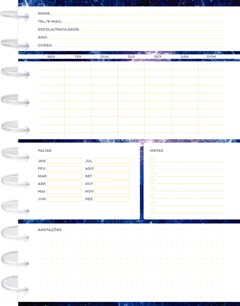 CADERNO CAPA DURA UNIVERSITARIO KIT DISC MYST 10M 160F